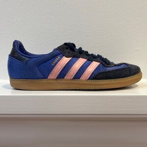 Adidas Samba Navy and Pink Women's Sneakers